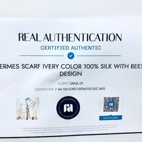 New Unbox HERMES  Stole scarf wrap 100% Silk Satin 58"x36" Ivery Bees FringW/C/A - Picture 2 of 15